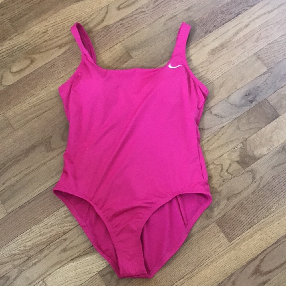 NWT! NIKE pink fireberry one piece swimsuit